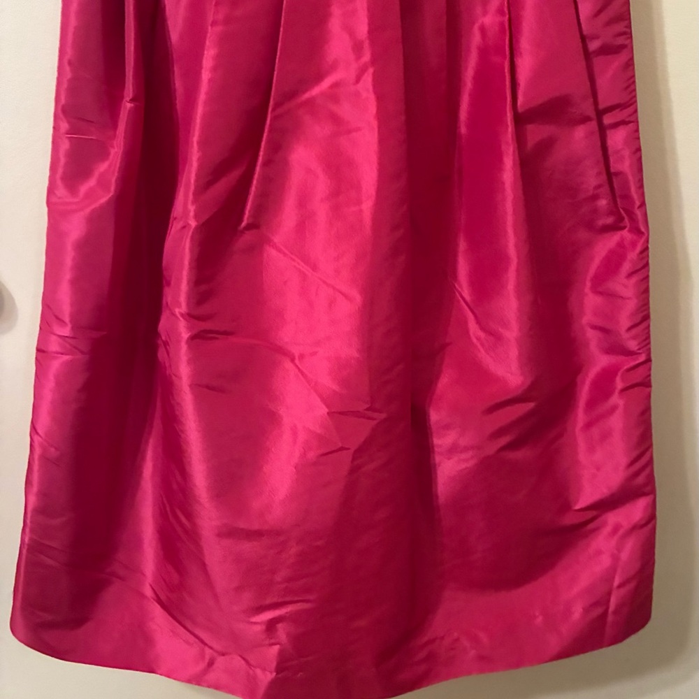 NWT “Mad Men” Banana Republic Fuschia Silk V-Neck Betty Dress 50s 60s Retro 0 - Picture 7 of 12